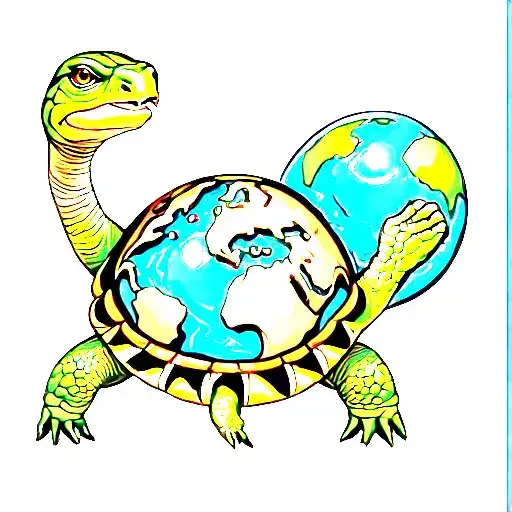 Turtle Holding Up Earth