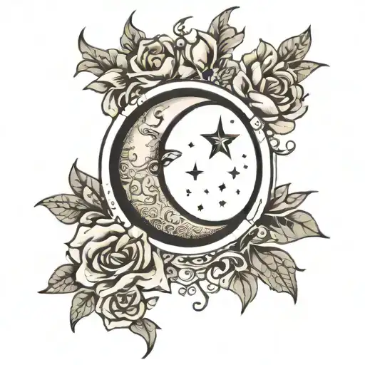 Delicate Crescent Moon On The Forearm