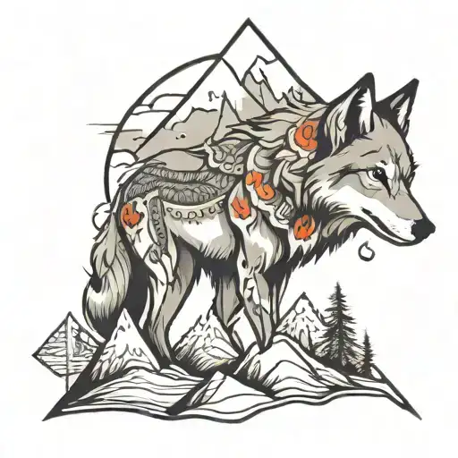 Mountains Wolf