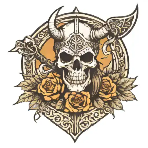 Skull Archery Viking