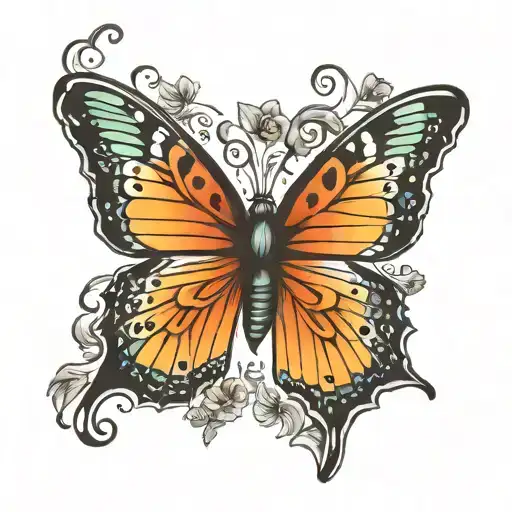 Butterfly Semicolon Butterfly Wings