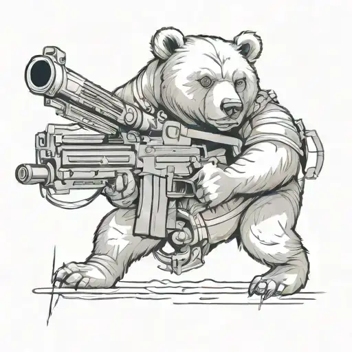 Bear With A Machine Gun