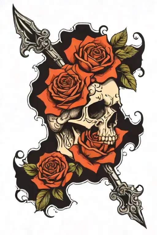 Skull And Roses