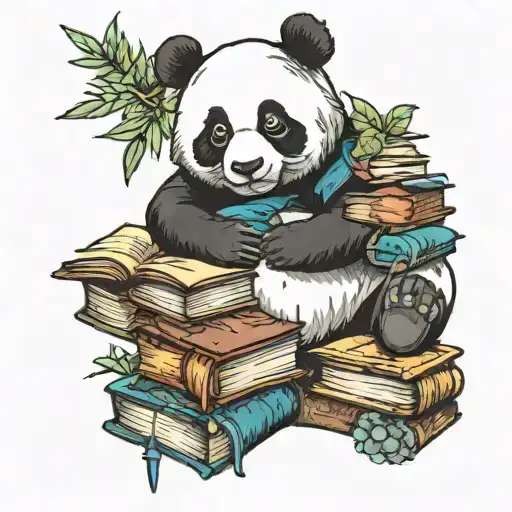 Panda And Books