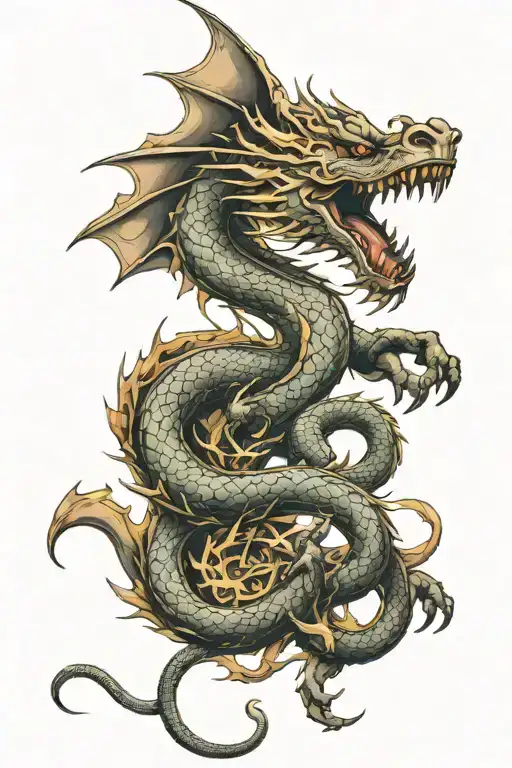 Dragon Coming Together To Make