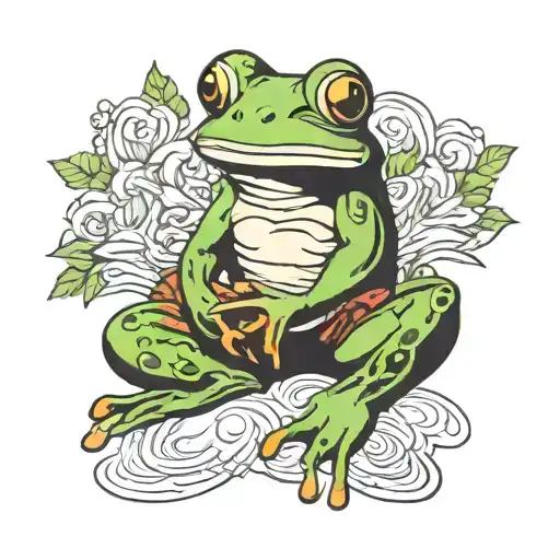 Frog Meditating
