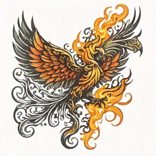 Phoenix With Fire