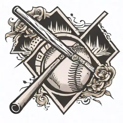 Baseball Home Plate Black And White