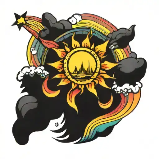 Sunshine And Rainbow