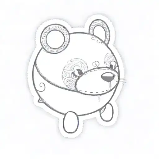 A Black And White Teddy Bear