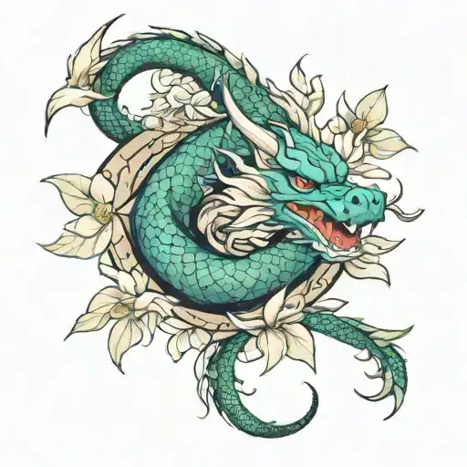 Jasmine And Dragon Wrapped