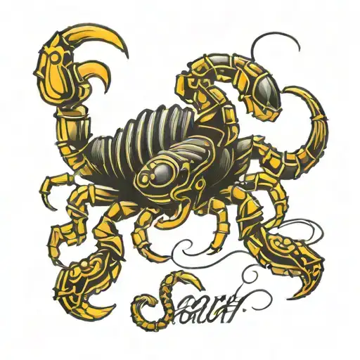 Scorpion Made Out Of Letters Salem
