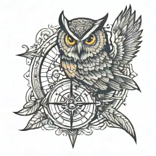 Owl And Compass