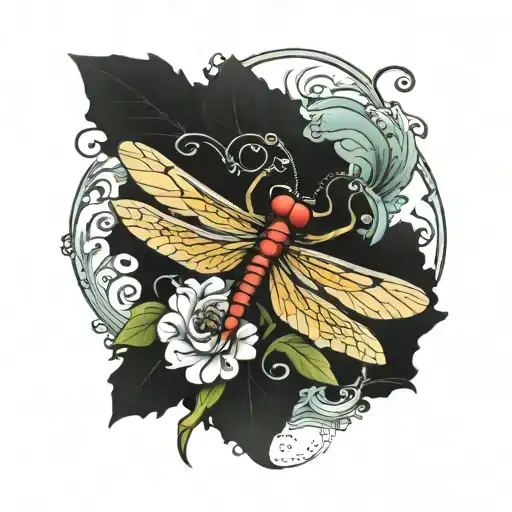 Dragonfly With The Word Sterlynn