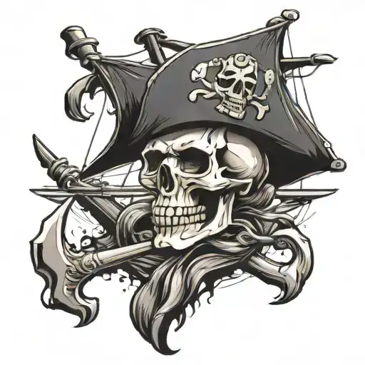 Skull Pirate Ship
