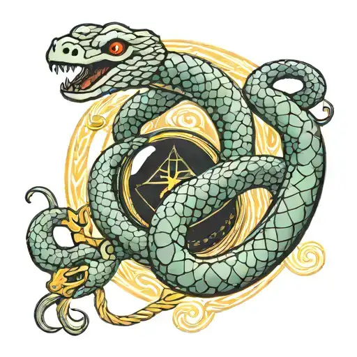 Karma Tarot Card Oroborus Snake
