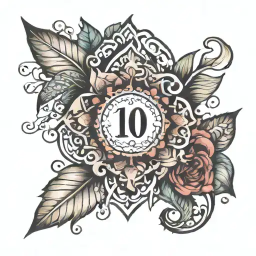 Date Tattoo Design Small