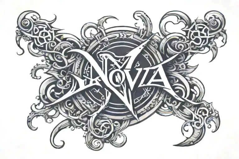 The Word 'Nova' With Y2k Cyber Sigilism