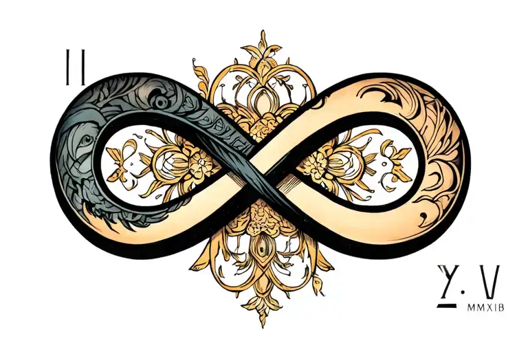 Precious Infront Of Xi-xv-mmxviii In A Infinity Symbol