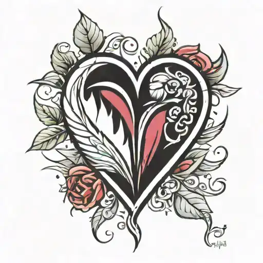 Broken Heart Ruby Diamond