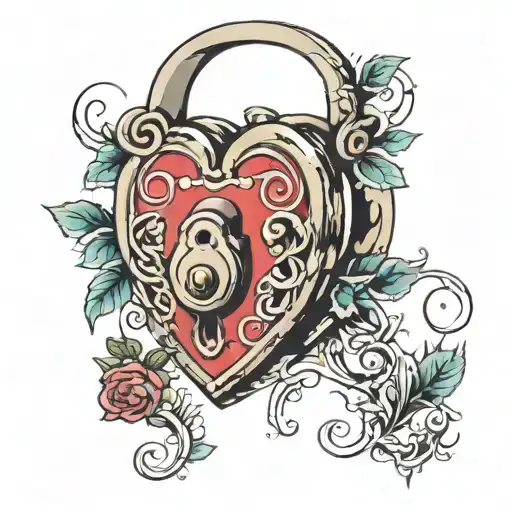 Love Heart Shaped Lock