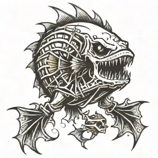 Skeleton Angler Fish