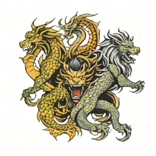 Dragon And Lion