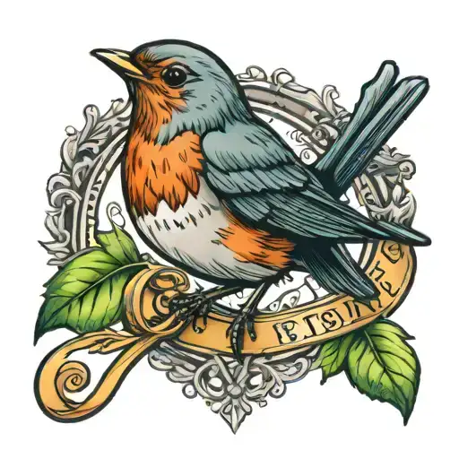 Robin With G Letters