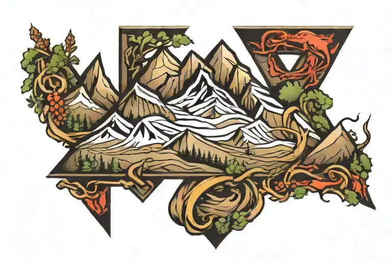 Letter Mountain Range
