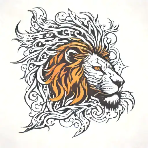 The Sun's Rays Turn Into The Fiery Mane Of A Lion