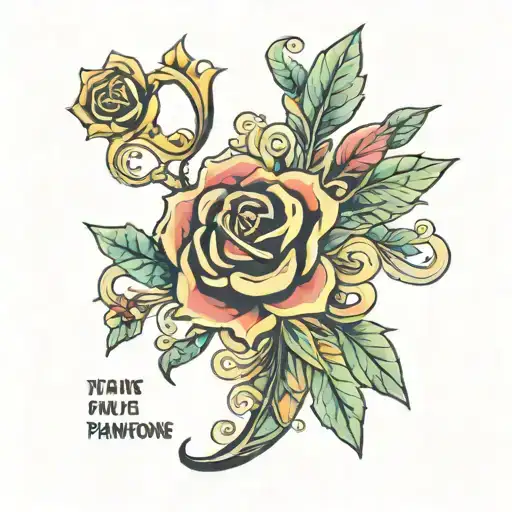 Pantone Color Tattoo Design