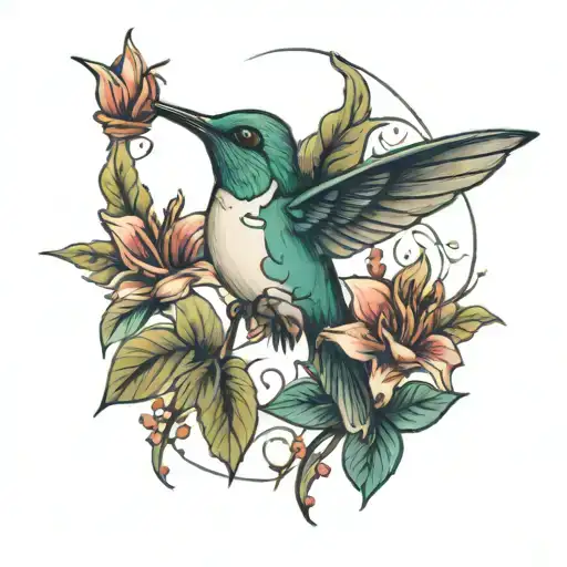 Hummingbird Notes Floating