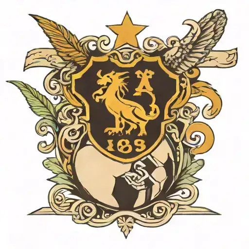 1893 Football Team Logo Incorporated Within