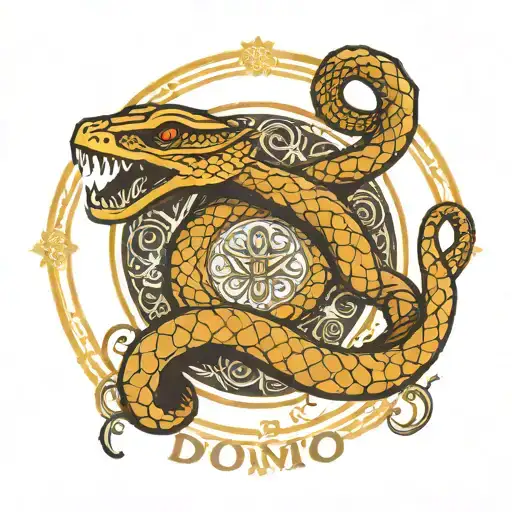 Duomo Milan Logo With Snake