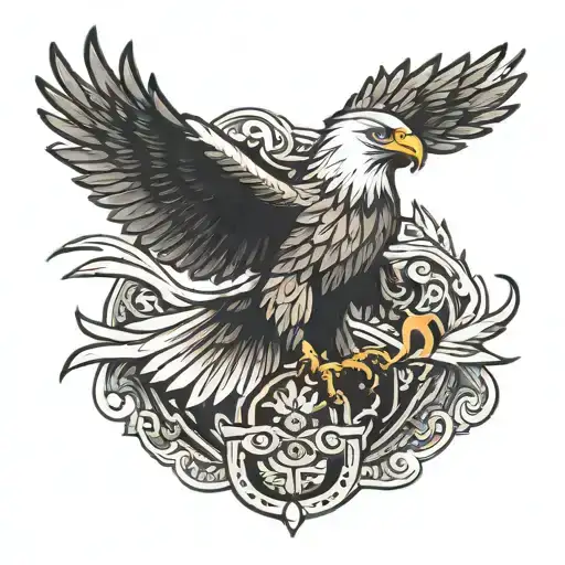 Fineline Eagle Flying