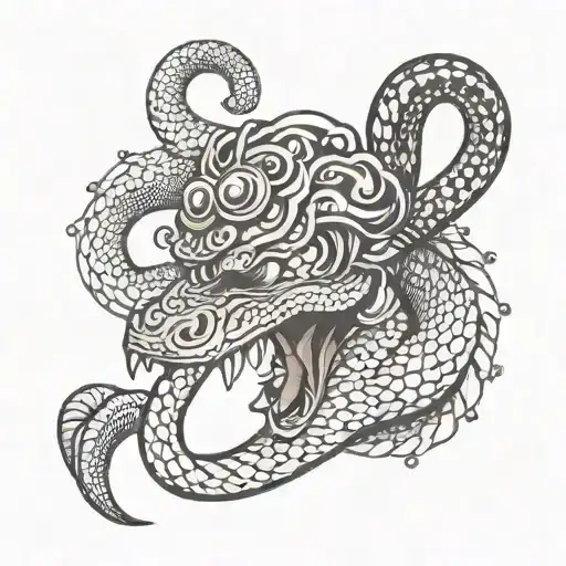 Snake With Headdress