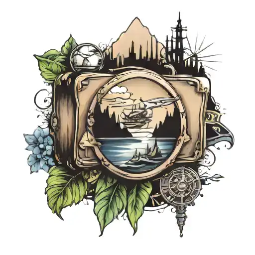Travel Tattoo Design