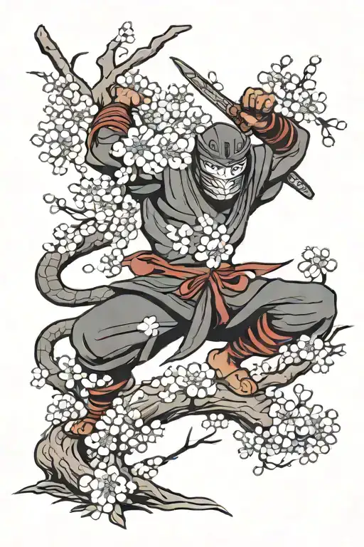 Ninja Oni Cherry Blossom Tree