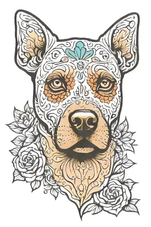 Labrador Retriever Sugar Skull