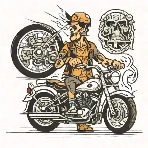 Father And Son Motorcycle