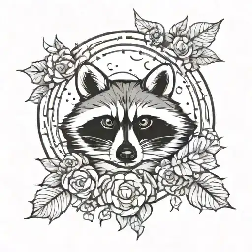 Raccoon Moon Surrounded