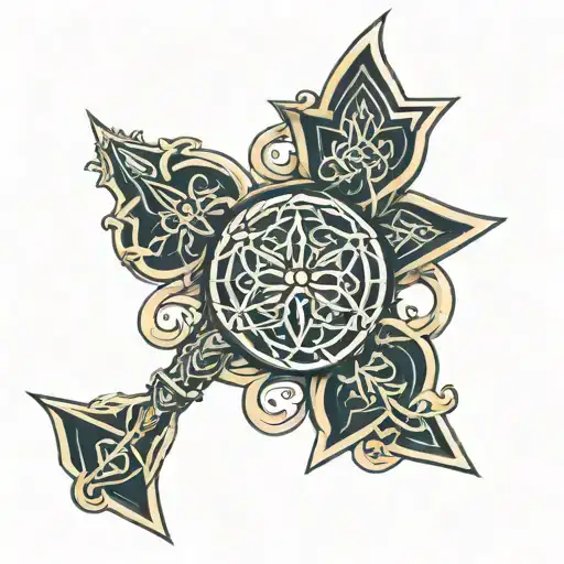 Navigation Celtic Pattern With Elements