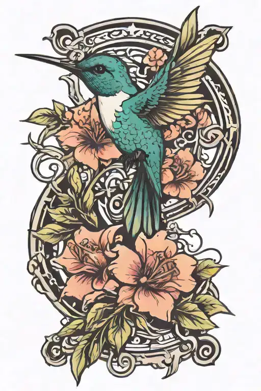 Hummingbird On Sagittarius Arrow