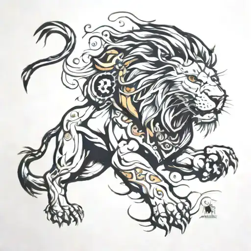 Ironman Triathalon And A Lion