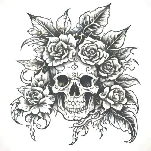 Animal Skeleton Flowers