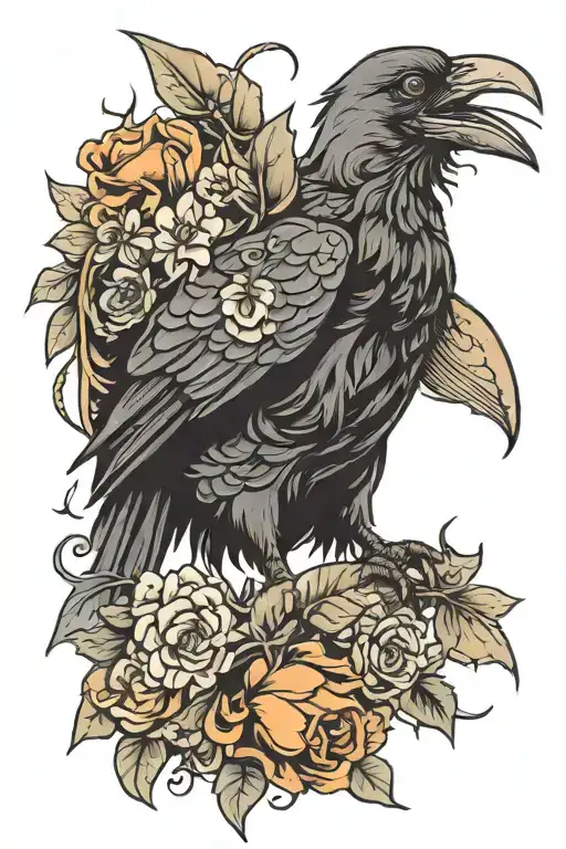 Crow With A Rabbit In Its Paws