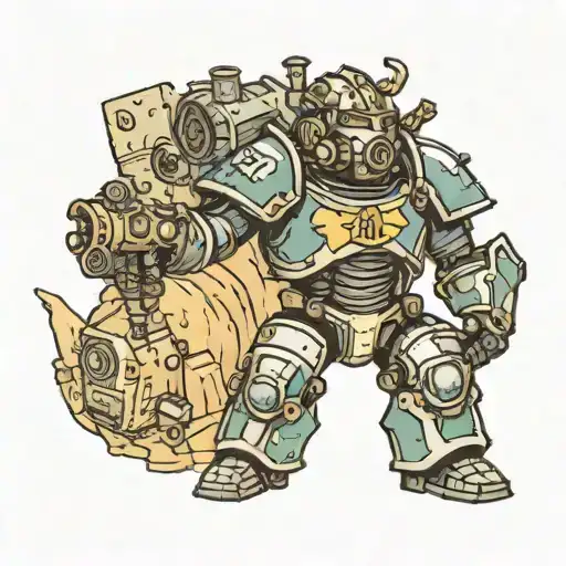 Fallout Hogwarts With Power Armor Holding A Wand