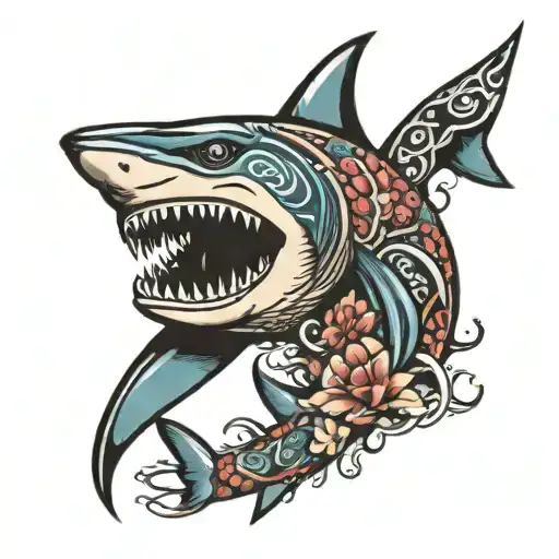 Polynesian Shark Swimming