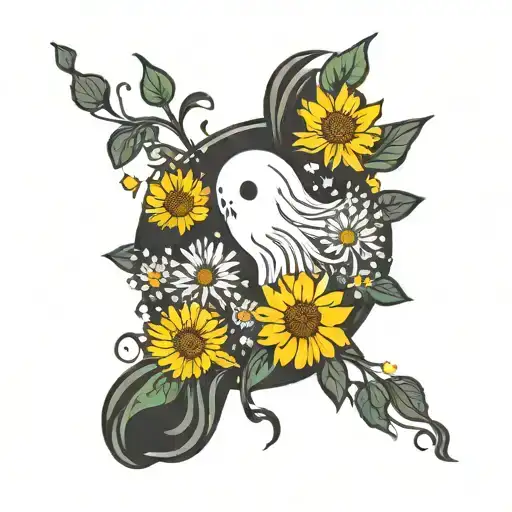 Ghost And Dandelion Flower