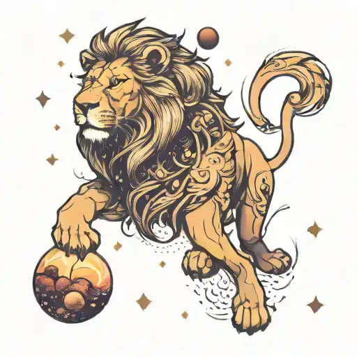 Lion In Universe